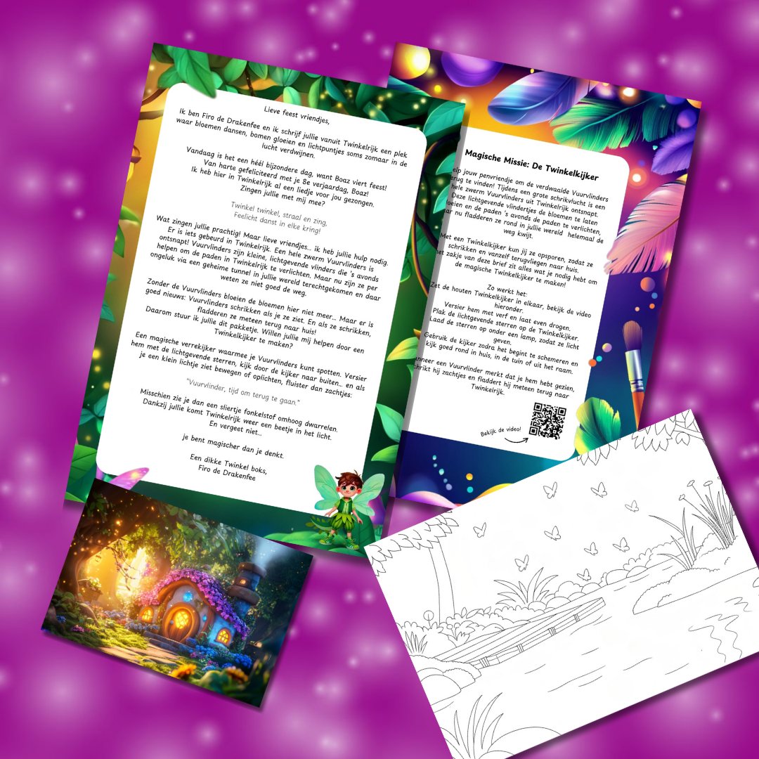 Goudkleurige ketting met klavertje vier - Bella Mar Jewellery