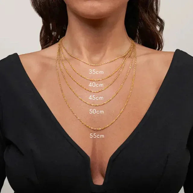 Goudkleurige ketting met klavertje vier - Bella Mar Jewellery