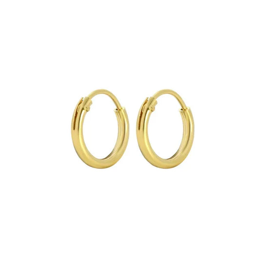 Gouden ring oorbellen - Bella Mar Jewellery